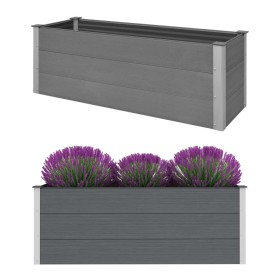Graues WPC-Blumenbeet 150x50x54 cm von vidaXL, Töpfe und Pflanzgefäße - Ref: Foro24-43607, Preis: 299,81 €, Rabatt: %