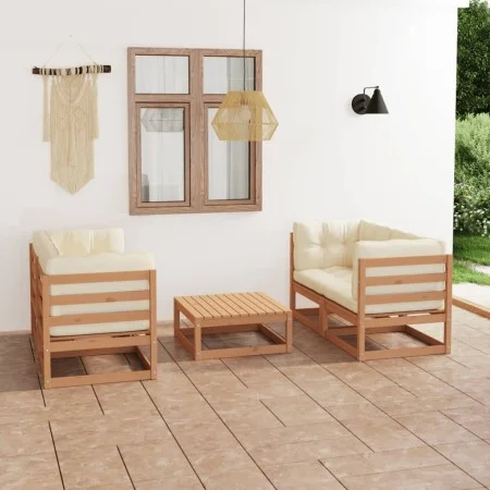 5-piece garden furniture set with solid pine wood cushions by , Garden sets - Ref: Foro24-3076307, Price: 570,70 €, Discount: %