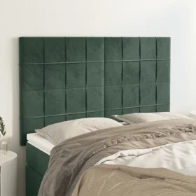 Kopfteile 4 Einheiten dunkelgrüner Samt 72x5x78/88 cm von , Kopf- und Fußteile - Ref: Foro24-3116383, Preis: 112,64 €, Rabatt: %