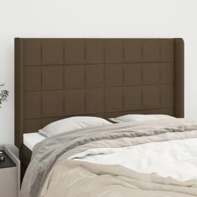 Headboard with light gray fabric ears 147x16x118/128 cm by , Headboards and footboards - Ref: Foro24-3119581, Price: 126,19 €...