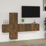 Set de muebles de TV 3 pzas madera contrachapada roble ahumado de , Muebles TV - Ref: Foro24-3120227, Precio: 108,52 €, Descu...