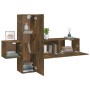 Set de muebles de TV 3 pzas madera contrachapada roble ahumado de , Muebles TV - Ref: Foro24-3120227, Precio: 108,52 €, Descu...