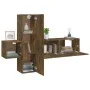 TV-Möbelset 3-teilig aus geräuchertem Eichensperrholz von , TV-Möbel - Ref: Foro24-3120227, Preis: 106,20 €, Rabatt: %