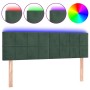 Dunkelgraues Samtkopfteil mit LED 144x5x78/88 cm von , Kopf- und Fußteile - Ref: Foro24-3121663, Preis: 56,54 €, Rabatt: %