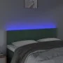 Dark gray velvet headboard with LED 144x5x78/88 cm by , Headboards and footboards - Ref: Foro24-3121663, Price: 64,37 €, Disc...