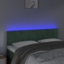 Dunkelgraues Samtkopfteil mit LED 144x5x78/88 cm von , Kopf- und Fußteile - Ref: Foro24-3121663, Preis: 56,54 €, Rabatt: %