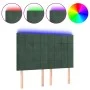 Headboard with LED lights dark green velvet 144x5x118/128 cm by , Headboards and footboards - Ref: Foro24-3122475, Price: 118...