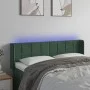 LED-Kopfteil aus dunkelgrünem Samt, 147 x 16 x 78/88 cm von , Kopf- und Fußteile - Ref: Foro24-3123287, Preis: 78,40 €, Rabat...