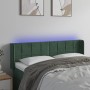 LED-Kopfteil aus dunkelgrünem Samt, 147 x 16 x 78/88 cm von , Kopf- und Fußteile - Ref: Foro24-3123287, Preis: 69,82 €, Rabat...