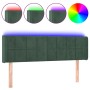 Dark green velvet LED headboard 147x16x78/88 cm by , Headboards and footboards - Ref: Foro24-3123287, Price: 69,73 €, Discoun...