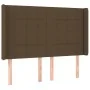 Kopfteil mit LED aus dunkelbraunem Stoff 147x16x118/128 cm von , Kopf- und Fußteile - Ref: Foro24-3124049, Preis: 132,91 €, R...