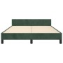 Dunkelgrüner Samtbettrahmen mit Kopfteil 140x190 cm von , Betten und Lattenroste - Ref: Foro24-3125754, Preis: 203,66 €, Raba...