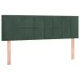 Box spring bed with mattress and LED dark green velvet 140x190cm by , Beds and slatted bases - Ref: Foro24-3134402, Price: 45...