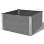 Arriate de WPC gris 100x100x54 cm de vidaXL, Maceteros y jardineras - Ref: Foro24-43605, Precio: 196,52 €, Descuento: %