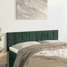 Kopfteile 2 Einheiten dunkelgrüner Samt 72x5x78/88 cm von , Kopf- und Fußteile - Ref: Foro24-346057, Preis: 61,47 €, Rabatt: %