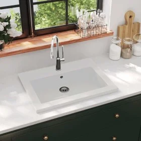 Weißes Granitwaschbecken 600x450x120 mm von vidaXL, Sinkt - Ref: Foro24-142964, Preis: 150,78 €, Rabatt: %