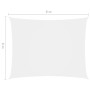Rechteckige Segelmarkise aus weißem Oxford-Stoff 6x8 m von , Sonnenschirme - Ref: Foro24-135278, Preis: 121,12 €, Rabatt: %