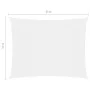 Rectangular sail awning white Oxford fabric 6x8 m by , Umbrellas - Ref: Foro24-135278, Price: 120,93 €, Discount: %