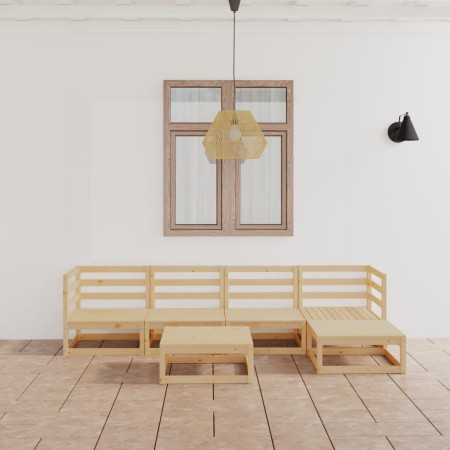 Garden furniture set 6 pieces solid pine wood by , Garden sets - Ref: Foro24-3075539, Price: 356,77 €, Discount: %