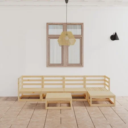 Garden furniture set 6 pieces solid pine wood by , Garden sets - Ref: Foro24-3075539, Price: 341,00 €, Discount: %