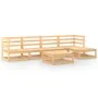 Garden furniture set 6 pieces solid pine wood by , Garden sets - Ref: Foro24-3075539, Price: 341,00 €, Discount: %