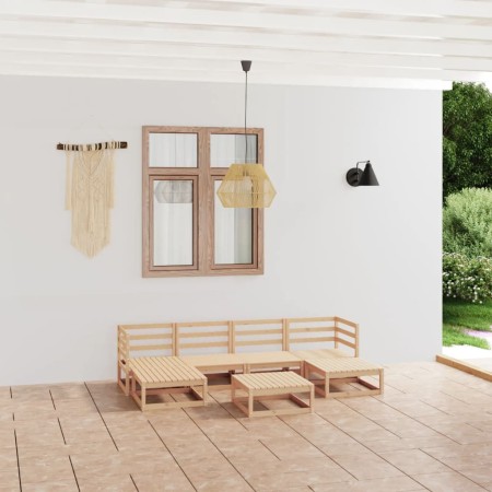 Gartenmöbel-Set 7-teilig aus massivem Kiefernholz von , Gartensets - Ref: Foro24-3076069, Preis: 410,08 €, Rabatt: %