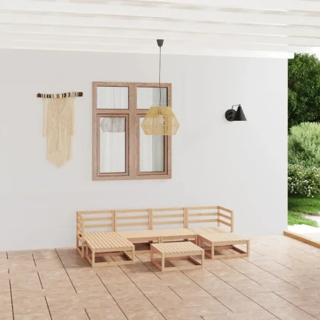 Juego de muebles de jardín 7 piezas madera maciza de pino de , Conjuntos de jardín - Ref: Foro24-3076069, Precio: 392,27 €, D...