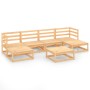 Garden furniture set 7 pieces solid pine wood by , Garden sets - Ref: Foro24-3076069, Price: 410,08 €, Discount: %