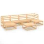 Gartenmöbel-Set 7-teilig aus massivem Kiefernholz von , Gartensets - Ref: Foro24-3076069, Preis: 392,27 €, Rabatt: %