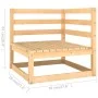 Gartenmöbel-Set 7-teilig aus massivem Kiefernholz von , Gartensets - Ref: Foro24-3076069, Preis: 392,27 €, Rabatt: %