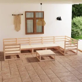 Garden furniture set 8 pieces solid pine wood by , Garden sets - Ref: Foro24-3076254, Price: 443,85 €, Discount: %