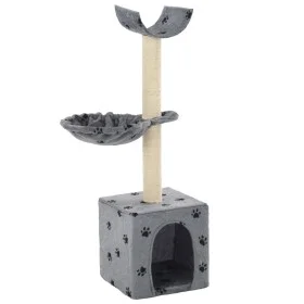 Cat scratching post with sisal post 105 cm gray footprints by , Cat furniture - Ref: Foro24-170624, Price: 35,73 €, Discount: %