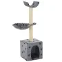 Cat scratching post with sisal post 105 cm gray footprints by , Cat furniture - Ref: Foro24-170624, Price: 35,73 €, Discount: %