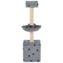 Cat scratching post with sisal post 105 cm gray footprints by , Cat furniture - Ref: Foro24-170624, Price: 36,38 €, Discount: %