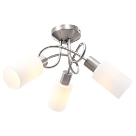 Ceiling lamp with white cone ceramic lampshades 3 E14 bulbs by , ceiling lights - Ref: Foro24-289229, Price: 34,70 €, Discoun...