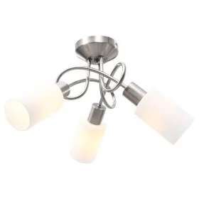 Ceiling lamp with white cone ceramic lampshades 3 E14 bulbs by , ceiling lights - Ref: Foro24-289229, Price: 34,15 €, Discoun...