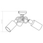 Ceiling lamp with white cone ceramic lampshades 3 E14 bulbs by , ceiling lights - Ref: Foro24-289229, Price: 34,70 €, Discoun...