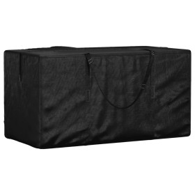 Bolsa para cojines de jardín polietileno negro 150x75x75 cm