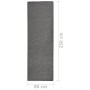 Alfombra de exterior de tejido plano gris 80x250 cm de , Alfombras - Ref: Foro24-340772, Precio: 43,27 €, Descuento: %