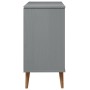 Mesita de noche MOLDE madera maciza de pino gris 80x40x80 cm de , Cajoneras - Ref: Foro24-350506, Precio: 152,19 €, Descuento: %