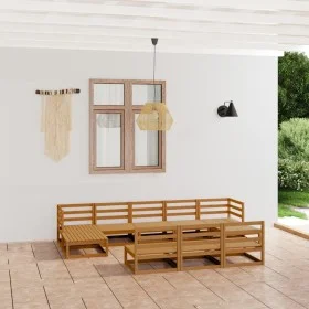 Gartenmöbel-Set 10-teilig aus massivem Kiefernholz von , Gartensets - Ref: Foro24-3076097, Preis: 643,25 €, Rabatt: %