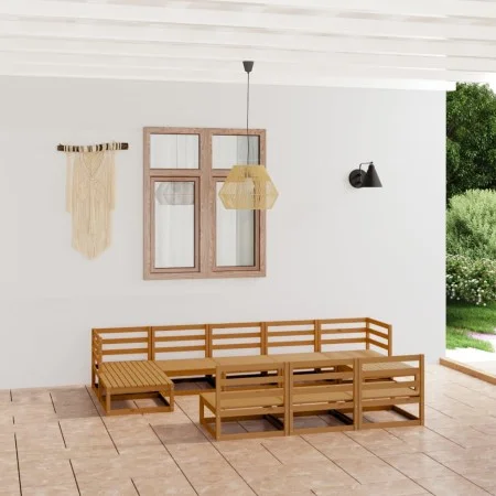 Juego de muebles de jardín 10 piezas madera maciza de pino de , Conjuntos de jardín - Ref: Foro24-3076097, Precio: 643,25 €, ...