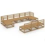 Juego de muebles de jardín 10 piezas madera maciza de pino de , Conjuntos de jardín - Ref: Foro24-3076097, Precio: 643,25 €, ...
