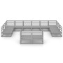 Juego de muebles de jardín 12 piezas madera maciza de pino de , Conjuntos de jardín - Ref: Foro24-3076221, Precio: 817,68 €