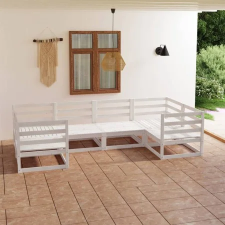 Juego de muebles de jardín 6 piezas madera maciza de pino de , Conjuntos de jardín - Ref: Foro24-3076240, Precio: 389,12 €, D...