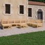 Gartenmöbel-Set 9-teilig aus massivem Kiefernholz von , Gartensets - Ref: Foro24-3075719, Preis: 541,03 €, Rabatt: %