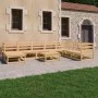 Juego de muebles de jardín 9 piezas madera maciza de pino de , Conjuntos de jardín - Ref: Foro24-3075719, Precio: 532,70 €, D...