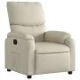 Cream Faux Leather Recliner by , Armchairs - Ref: Foro24-373435, Price: 234,44 €, Discount: %