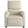 Cremefarbener Liegestuhl aus Kunstleder von , Sessel - Ref: Foro24-373435, Preis: 234,44 €, Rabatt: %
