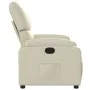 Cremefarbener Liegestuhl aus Kunstleder von , Sessel - Ref: Foro24-373435, Preis: 234,44 €, Rabatt: %